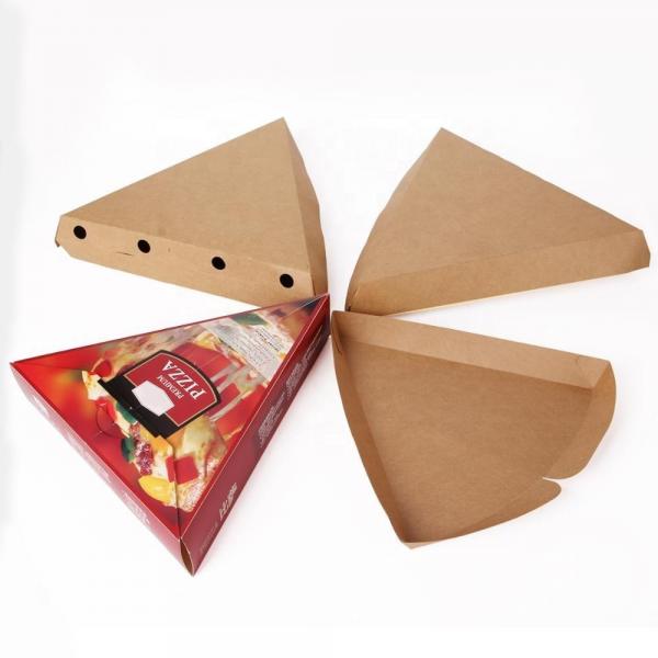 Quality Triangle Shape Pizza Packaging Box Color Printing Kraft Corrugated for sale