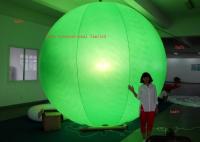 China Printing Logo 4.6m / 15.1ft Inflatable LED Light Halogen Lamp With Different Color Balloon factory
