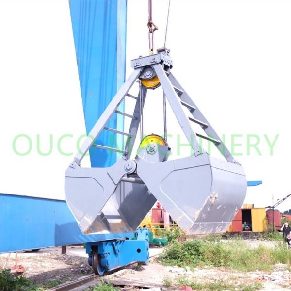 Quality 3 CMB 2 Rope Coal 3 Cubic Mechanical Grab Bucket for sale