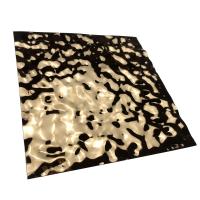 Quality SS 201 304 316 Rose Gold Embossed Ripple Stainless Steel Sheet for sale