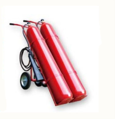 Quality 20KG Wheeled CO2 Fire Extinguisher Red Trolley Anti Corrosion for sale
