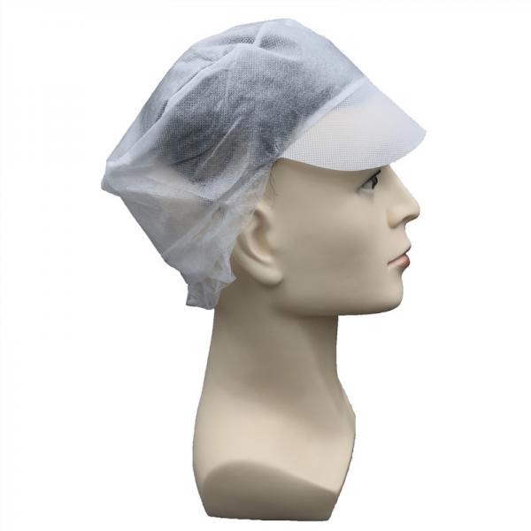 Quality Clean Room Disposable Worker Non Woven Caps Peaked Hat for sale