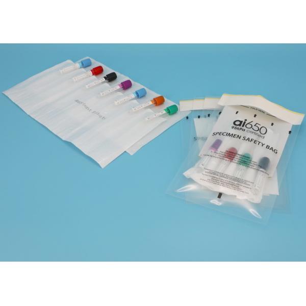 Quality Medical Grade Transparent 95kPa Bags For UN3373 & Exempt Specimen Packaging for sale
