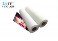 China 410Gsm Inkjet Cotton Canvas Roll , 20Mil Inkjet Printable Canvas Good Ink Absorbable factory