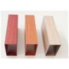 China Thickness 2.0MM Different Color Wood Grain Aluminum Extrusion Profile factory