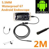 China 5.5mm waterproof 67 android endoscope borescope USB inspection camera HD6 LED 5 for sale