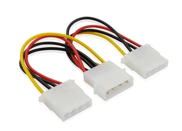 China factory selling 4Pin Y splitter sata power cable,SATA Y Cable factory