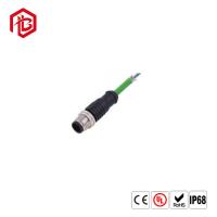 China 90 Degree Right Angle Connector A Code 5 Pin Male Connector M12 Straight N Right Angle Plug for sale
