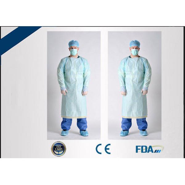 Quality Long Sleeve Disposable Protective Gowns Anti Virus Infection With Thumb Hole for sale