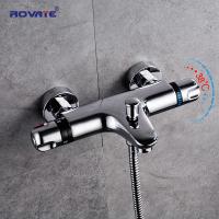 China Multi Functions rain shower set Germane Style ROVATE Polished Surface factory