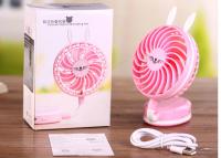 China Foldable Rabbit Small Battery Operated Fan Mini High Powered Portable Rechargeable factory