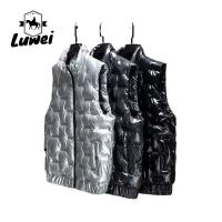 China Zipper Quilted Bubble Coat Vest Waterproof Polyester Cotton Sleeveless Puffer factory