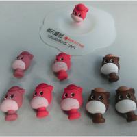 China Custom Cartoon Animal Handle Silicone Mug Cup Cover / Silicone Cup Lid For Company Advertising Gift for sale