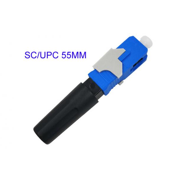 Quality SC/UPC Fast Fiber Optic Quick Connector 0.3dB Insertion Loss 50cm Straight Type for sale