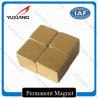 China 5*5*5mm Magic Neodymium Permanent Magnets Cube Gold Coating / Plating factory