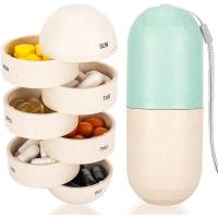 China Cute Pill Organizer 7 Day, Weekly Pill Cases Box Waterproof MoistureProof,Travel Weekly Pill Box Case Portable Design to Hold Vi factory