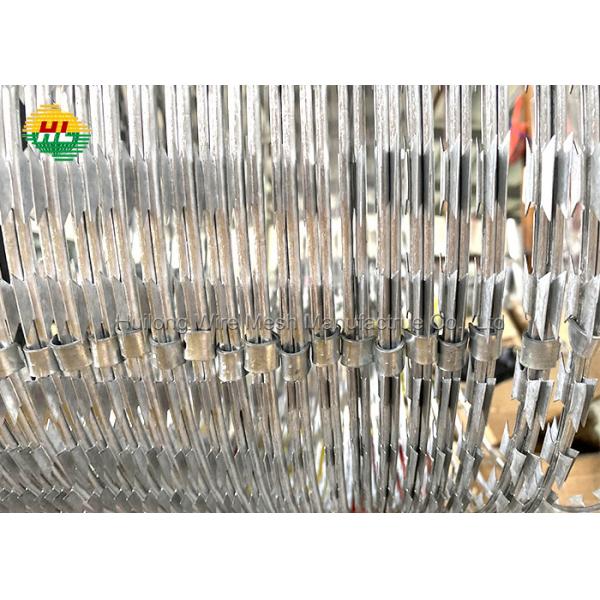 Quality Hot Dipped Galvanized Steel Security Razor Barbed Wire Anti Climb Fencing for sale