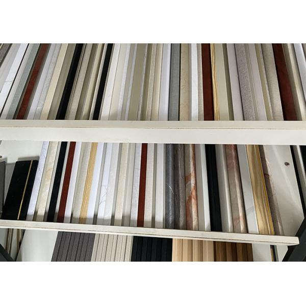 Quality Rectangle SPC Decorative Skirting Lines Emboss Flat Eir for sale