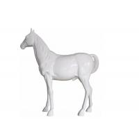China Modern White Horse Outdoor Fiberglass Sculpture Painted Life Size factory