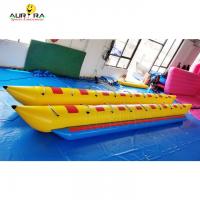 China 8 Persons Inflatable Water Toys Yellow Water Sports Flying Fish Banana Boat factory