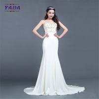 China Sweetheart satin handmade embroidery beaded dresses color elegant wedding bride dress factory