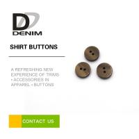 China Fancy Brown Custom Made Shirt Buttons 12L 14L 16L 18L 20L With LOGO Engraved factory