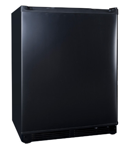 Quality Black Under Counter Mini Fridge , Compact Fridge Freezer Large Volume Storage for sale
