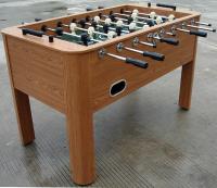 China Wooden Soccer Game Table PVC Lamination Steel Rod Robot Player For Club factory