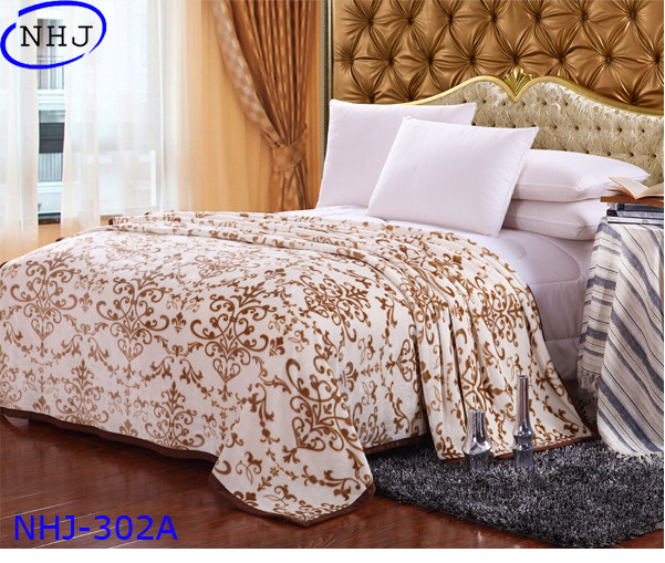 China Nonwoven high quality 100% wool plush mink blanket for sale factory