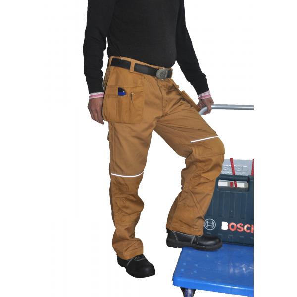 Quality Durable Workwear Canvas Work Trousers 300g/M2 Oxford Fabric Reinforcement for sale