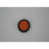 China 4inch Round shape 24V LED Truck Tail Light Rubber Cover Red Amber White colors factory