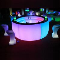 China CE /ROHS certificate color changing plastic illuminated portable led round bar factory