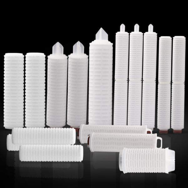 Quality 10 Inch Pleated Sediment Filter 1um Depth 20 Micron Water Filter Cartridge for sale