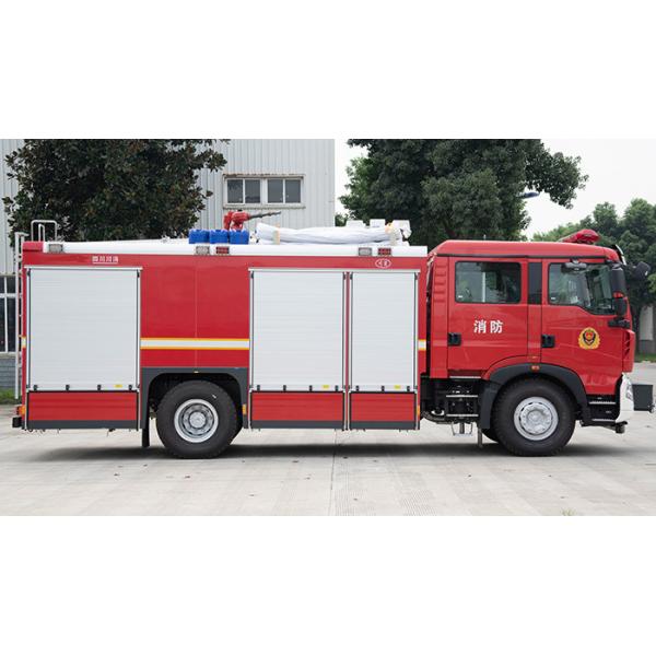 Quality Double Row Cabin HOWO 19400Kgs 8000L Water Tanker Fire Truck for sale