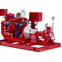 Quality 500 GPM End Suction Fire Pump , High Strength Diesel Fire Water Pump 116 PSI for sale