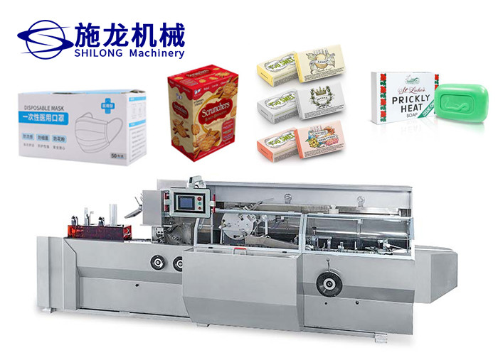China Face Mask Automatic Box Cartoning Packaging Machine 4.1kw 3500kg factory