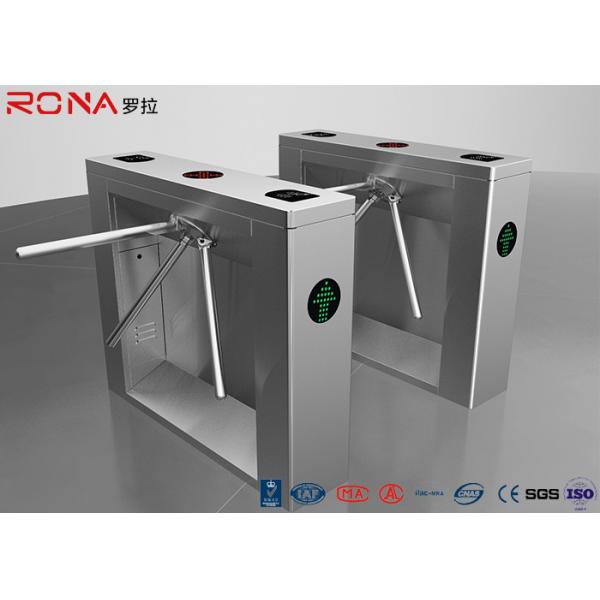 Quality Security Tripod Turnstile Gate Access Control AC220V With RFID Card Reader for sale