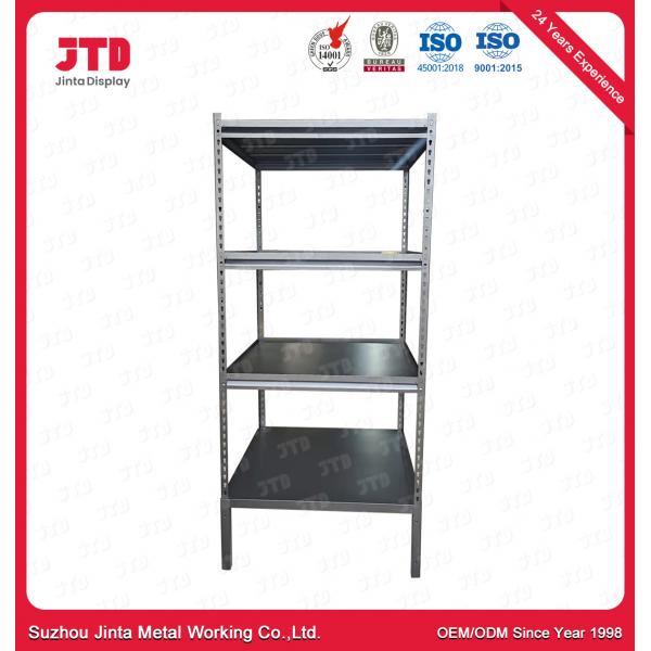Quality 100kg Per Layer Boltless Metal Rack 0.9m Powder Coated Steel Shelving for sale