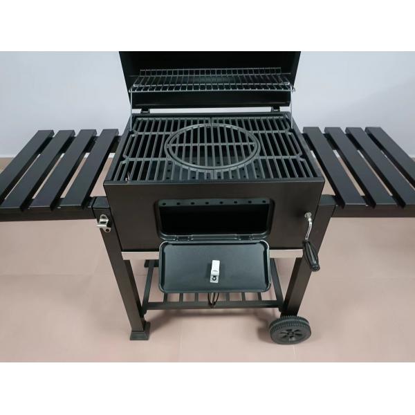 Quality Outdoor 24Inch Movable Foldable Charcoal Barbecue Grill With Motor for sale