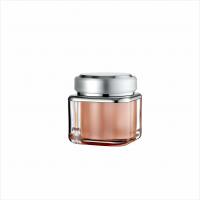 Quality Luxury Cosmetic ContainersAcrylic Double Wall Round Plastic Cream Jar 30g 50g for sale