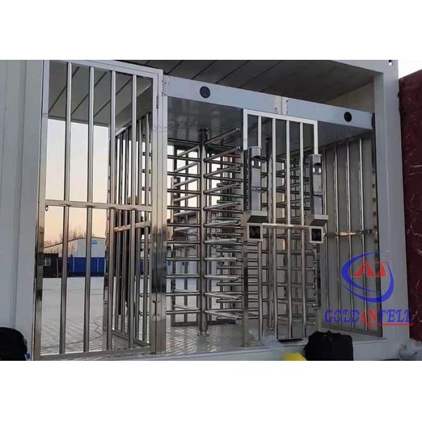 Access Control Full Height Turnstile Gate Fingerprint QR Code RFID ...