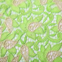 China F50251 120-130 cm customizable embroidery guipure cord lace fabric with rhinestone factory