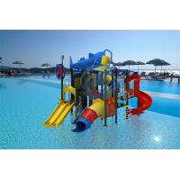 Quality Custom Playground Water Slide Pool LLDPE Metal Water Slide Fade Resistant for sale