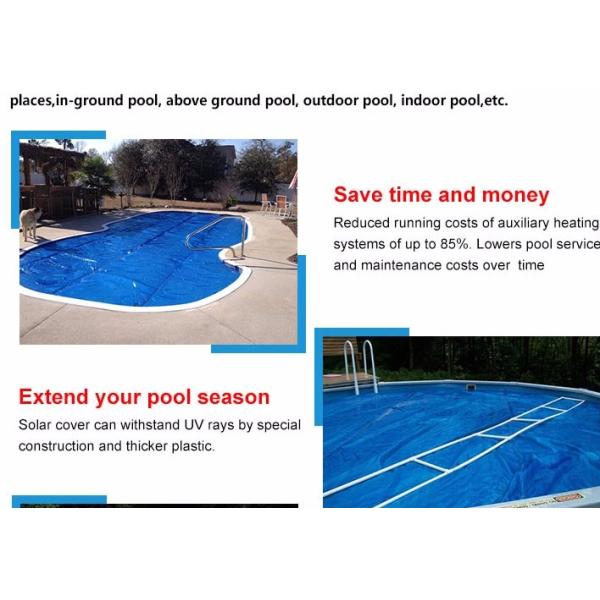 Quality PE 2.5×50m 400 Micron Solar Swimming Pool Cover for sale