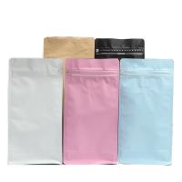 Quality Reusable Valve Sealed Coffee Bags 12oz Stand Up Mylar Bags 8 Color Printing for sale