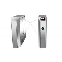 China Wire Drawing Waist Height Turnstile SUS304 Retractable COVID QR Code for sale