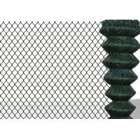 china Dark Green 1.8m Height Pvc Coated Chain Link Fence With Whole Set Fittings