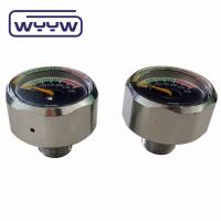 China 22mm mini manometer 1/8bspp gas flowmeter pcp inline diving gauge bar scuba pressure gauge factory