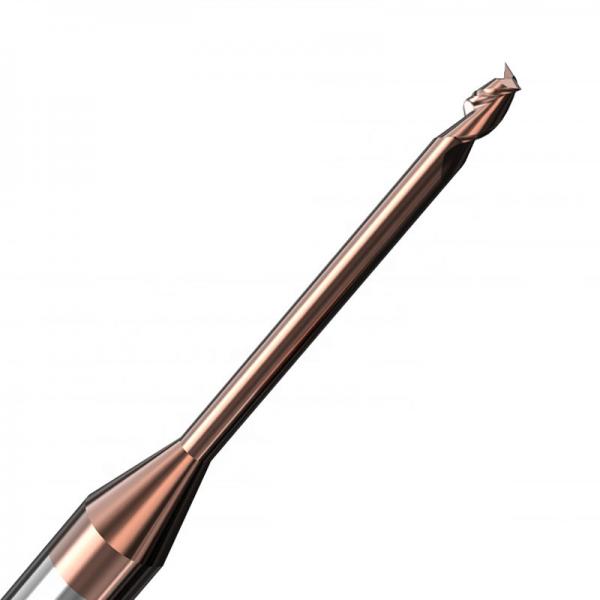Quality High Hardness Steel 2 Flute Carbide End Mill 1.5mm Square Hrc65 for sale
