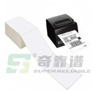 China Fanfold Direct Thermal Labels White Mailing Postage Labels, Perforated, Permanent Adhesive Shipping Labels factory